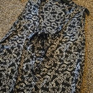 Black and White Chain Pattern Sleeveless Top from Elie Tahari for Nordstrom.